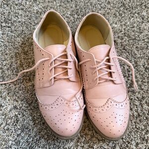 Pink Women's Brogue Shoes